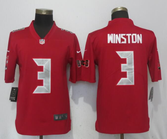 Men Tampa Bay Buccaneers #3 Winston Navy Red Nike Color Rush Limited NFL Jerseys